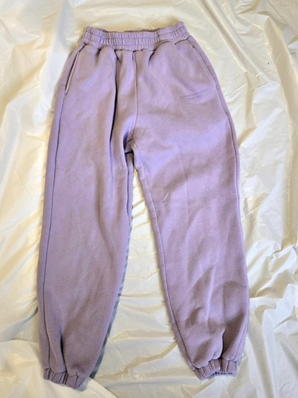 Comfrt Pastel Purple Fleece Sweat Pants Size Medium